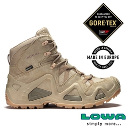 德國 LOWA 男款 軍靴 ZEPHYR GTX MID TF 中筒超輕量全防水多功能登山軍用鞋_LW310537-0410 淺沙漠