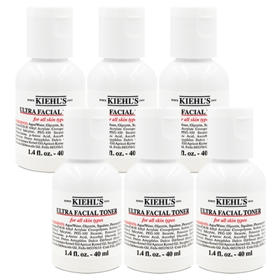 KIEHLS契爾氏 冰河保濕機能水40ml*6