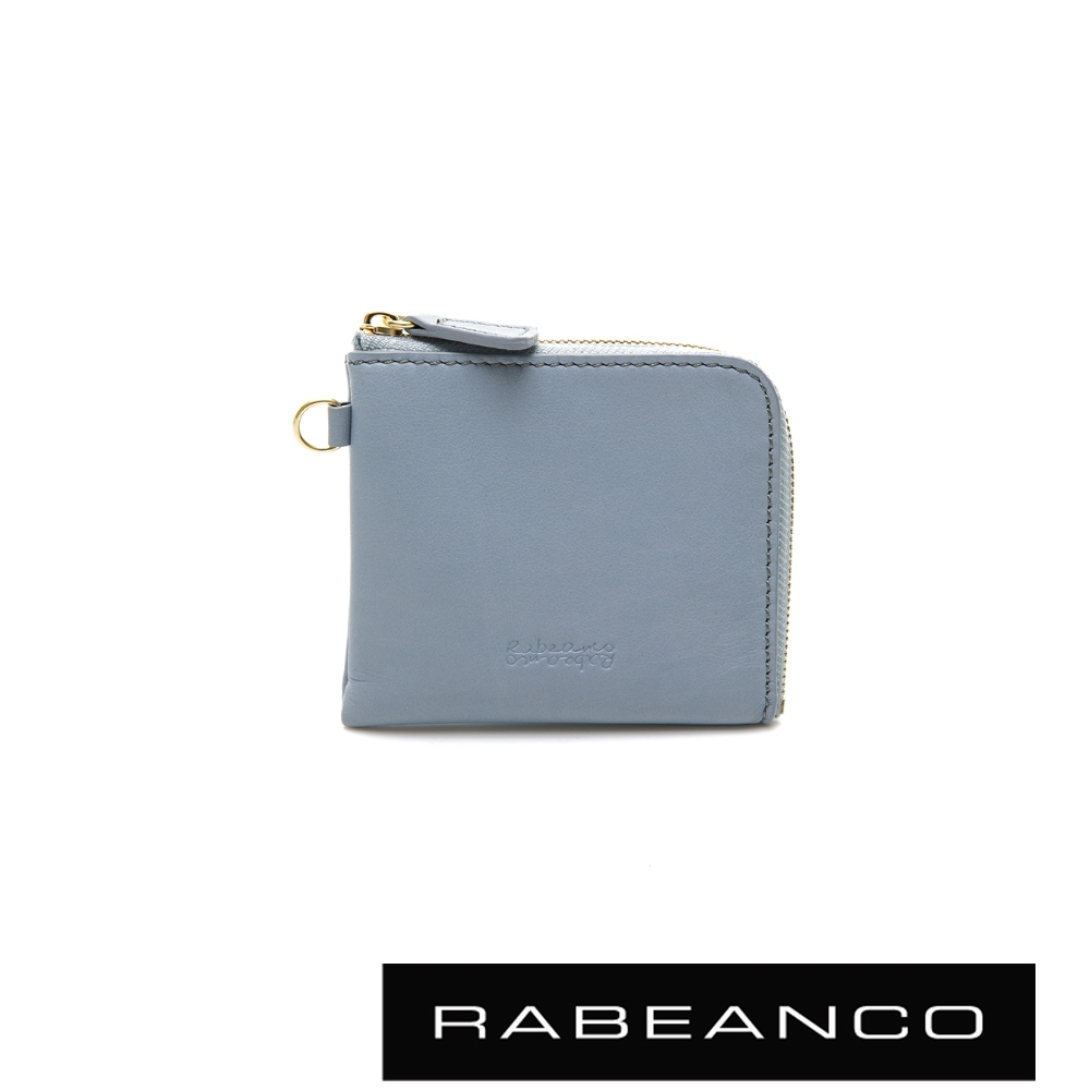RABEANCO 時尚名品系列拉鍊小零錢包 水藍