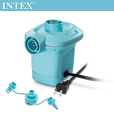 INTEX 110V家用電動充氣幫浦(充洩二用)-水藍色(58639)