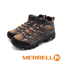 MERRELL(男)MOAB 3 MID GORE-TEX防水登山中筒鞋 男鞋-灰咖(另有黑)