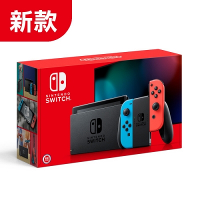 任天堂 Nintendo Switch 主機 電池持續加長 亞版-電光藍