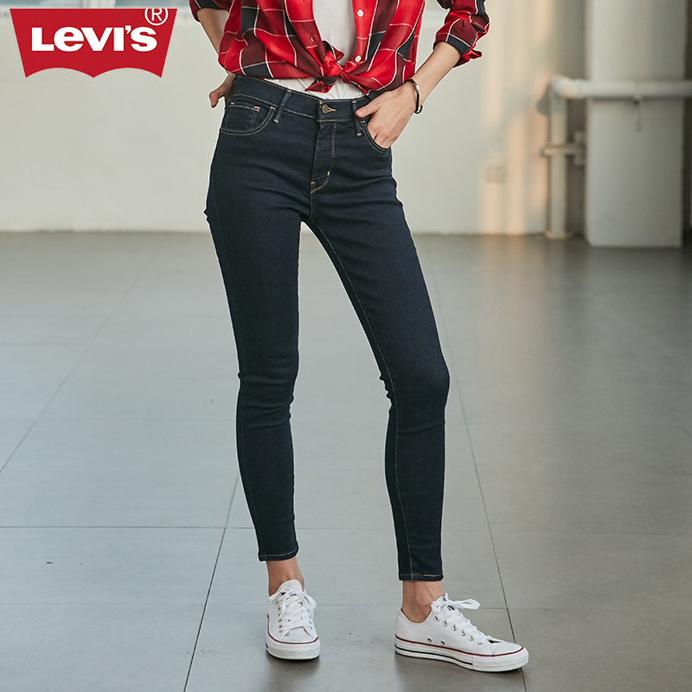 Levis 女款720 高腰超緊身窄管超彈力牛仔長褲, 窄管褲