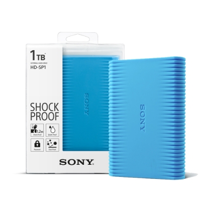 SONY 1TB USB3.0 2.5吋亮彩防震硬碟 HD-SP1