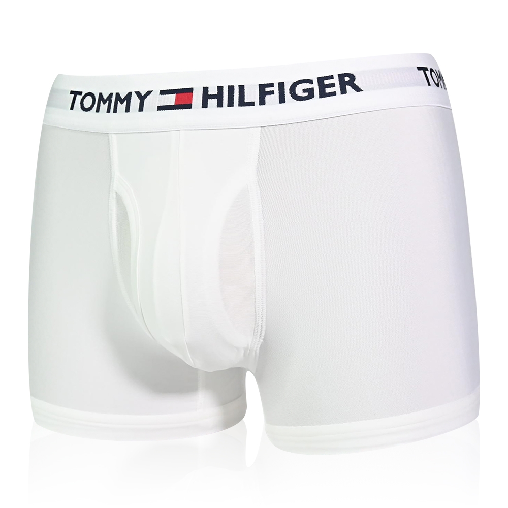 Tommy Hilfiger Everyday Microfiber 男內褲 莫代爾纖維絲質 合身平口褲/Tommy四角褲-白色