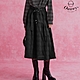 OUWEY歐薇 哥德風壓皺紋理長裙(黑色；S-L)3233232201 product thumbnail 1