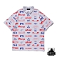 XLARGE S/S ALLOVER PRINT RUGBY SHIRT 滿版LOGO短袖POLO衫-白 product thumbnail 1