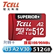 TCELL冠元 SUPERIOR+ microSDXC UHS-I(A2)U3 V30 100/90MB 512GB 記憶卡 product thumbnail 1