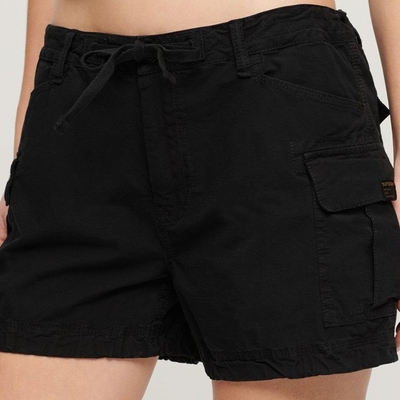 SUPERDRY 女裝 休閒短褲 工裝短褲 Cargo Short 黑