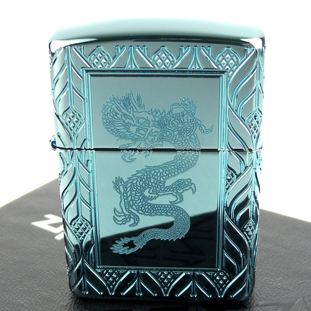 ZIPPO 美系~Elegant Dragon-優雅中國龍圖案設計打火機(ARMOR裝甲