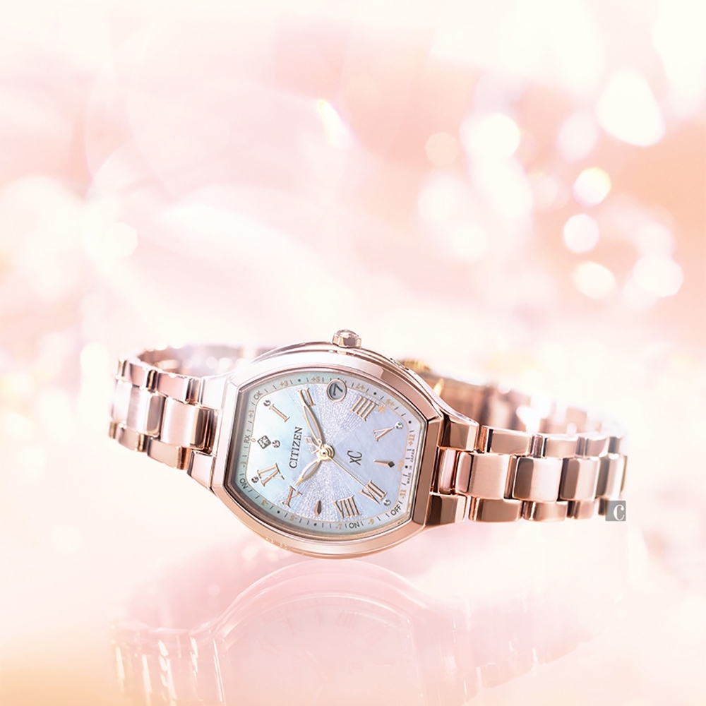 CITIZEN 星辰XC 光動能真鑽電波女錶-25mm(ES9362-52X) | xC 系列