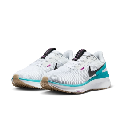 NIKE 慢跑鞋 女鞋 運動鞋 緩震 W NIKE AIR ZOOM STRUCTURE 25 白藍 DJ7884-103