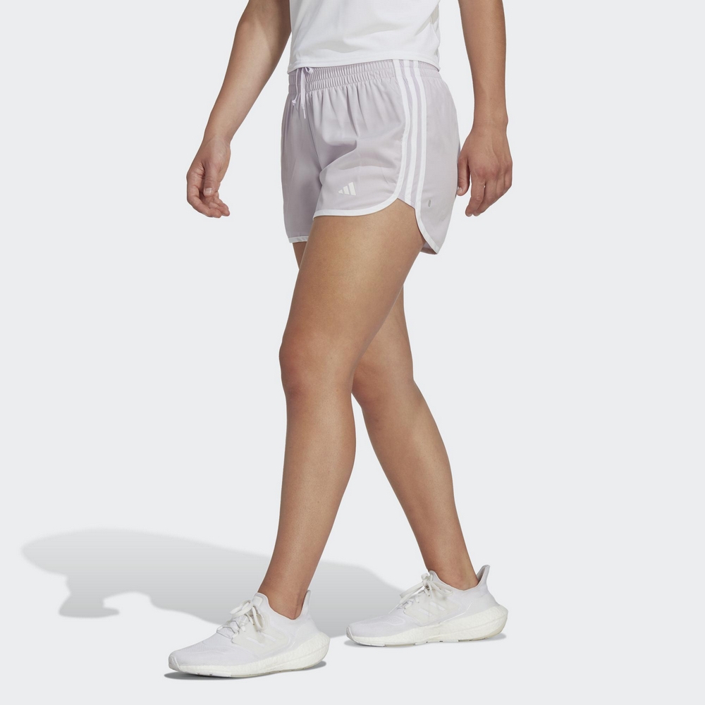 ADIDAS M20 SHORT 女運動短褲-粉紫-IC5185