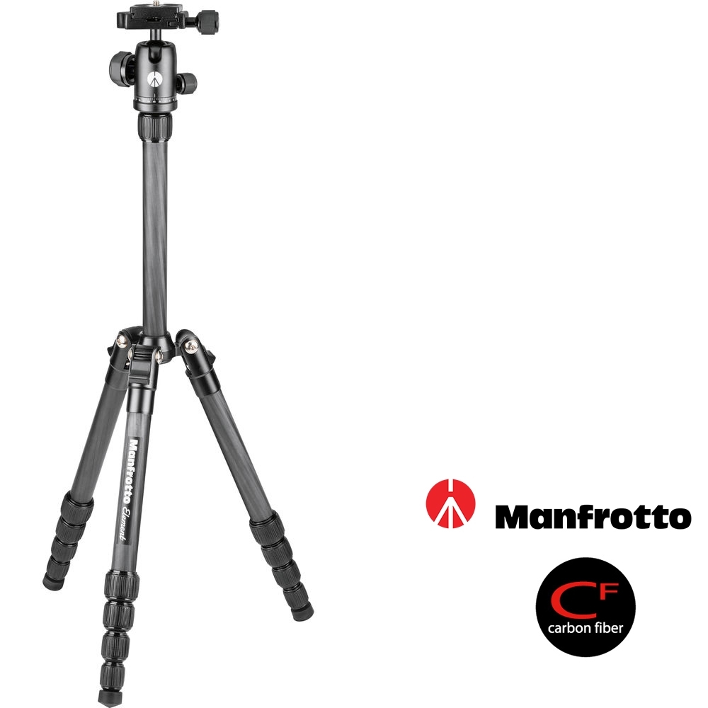 MANFROTTO ELEMENT Carbon 反折式小型碳纖維三腳架套組 (公司貨)