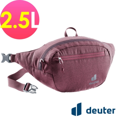 【deuter 德國】BELT II 2.5L休閒輕量腰包3900221暗紅/胸包/側背包/路跑/慢跑