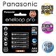 黑鑽Panasonic eneloop PRO低自放4號充電電池BK-4HCCE(4顆) product thumbnail 1