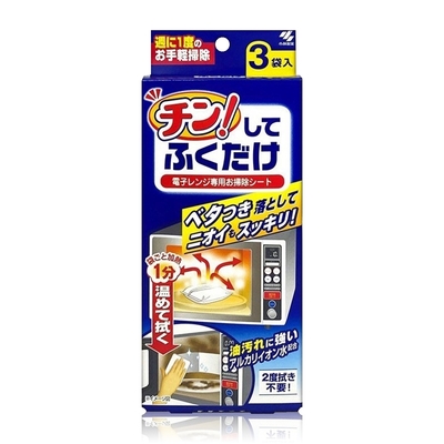 小林製藥 微波爐淨味清潔紙巾(3袋/入)
