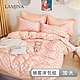 LAMINA 加大 仙本娜 100%純棉四件式兩用被套床包組 product thumbnail 1