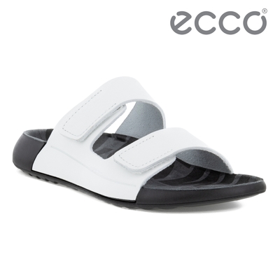 ECCO 2ND COZMO W 科摩運動休閒皮革涼拖鞋 女鞋 白色