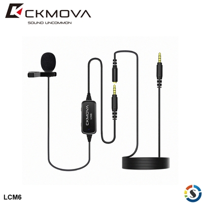 CKMOVA LCM6 (3.5mm) 全向電容式領夾式麥克風