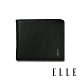 福利品 ELLE HOMME 經典款-3卡中翻窗格荔枝紋短夾- 紳士黑EL2070001 product thumbnail 1