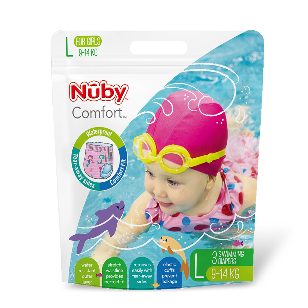 Nuby 游泳尿布(女L)