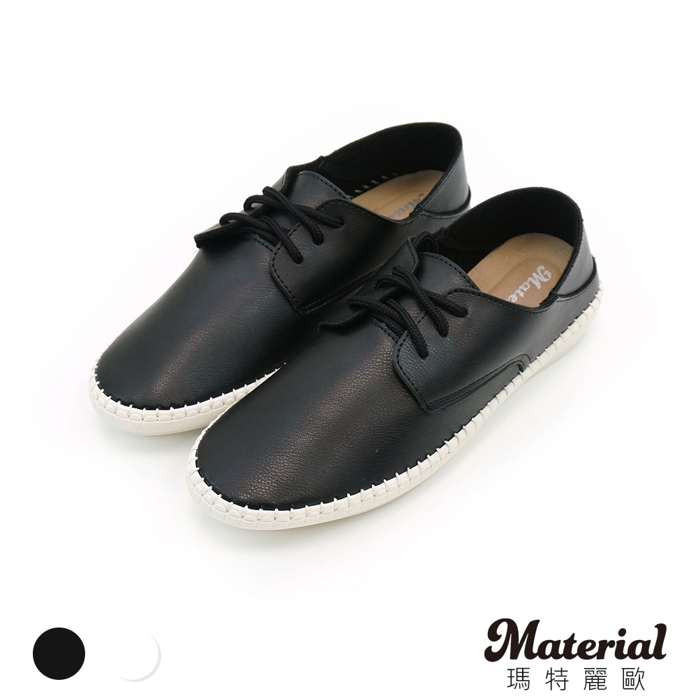 休閒鞋 MIT簡約綁帶包鞋 T5456 Material瑪特麗歐