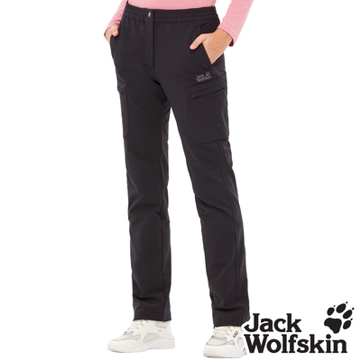 【Jack wolfskin 飛狼】女 帥氣休閒長褲 細緻內磨毛保暖 登山褲『丈青』