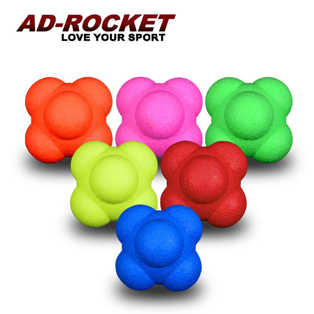 AD-ROCKET 六角反應訓練球超值四入組