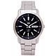 SEIKO 五號機機芯款機械不鏽鋼錶帶手錶(SNKP11K1)-黑面x銀色/42mm product thumbnail 1