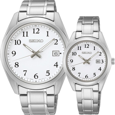 SEIKO精工 CS 城市情侶手錶 對錶 送禮推薦 (SUR459P1+SUR465P1)_SK045