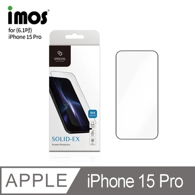 IMOS 蘋果 iPhone15 Pro 6.1吋 2023 (2.5D點膠防窺)超細黑邊強化玻璃貼