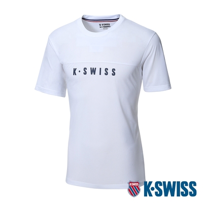 K-SWISS Active Tee涼感排汗T恤-男-白