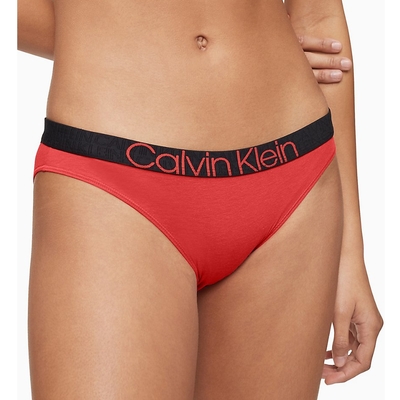 Calvin Klein Reconsidered Comfort Bikini 棉質舒適女性三角褲/CK內褲-橘黑內褲