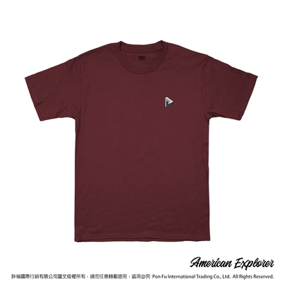 American Explorer 美國探險家 印花T恤(客製商品無法退換) 圓領 美國棉 T-Shirt 獨家設計款 棉質 短袖 -空間三角形