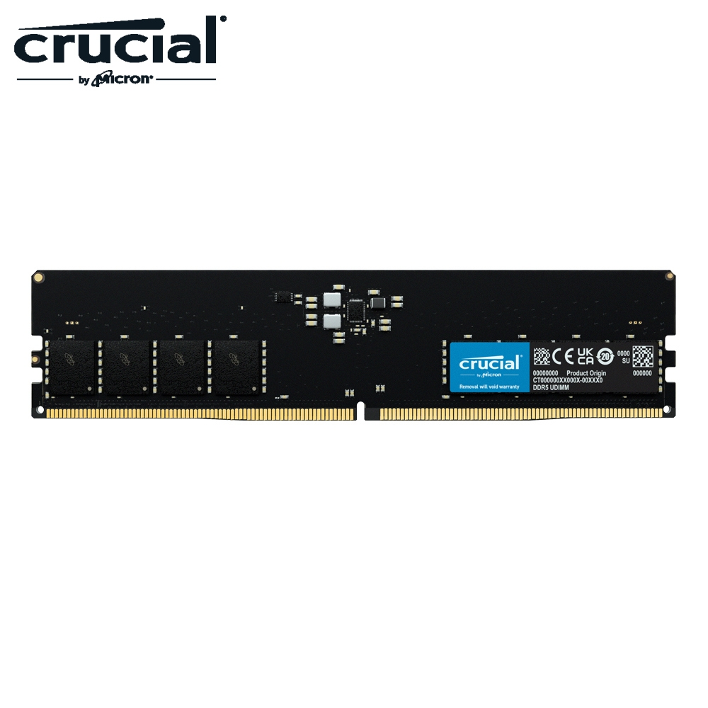 Micron Crucial DDR5 4800/32G RAM 內建PMIC電源管理晶片| 桌上型DDR4