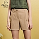 OUWEY歐薇 俐落不對稱造型立體口袋短褲(卡其)3222076032 product thumbnail 1