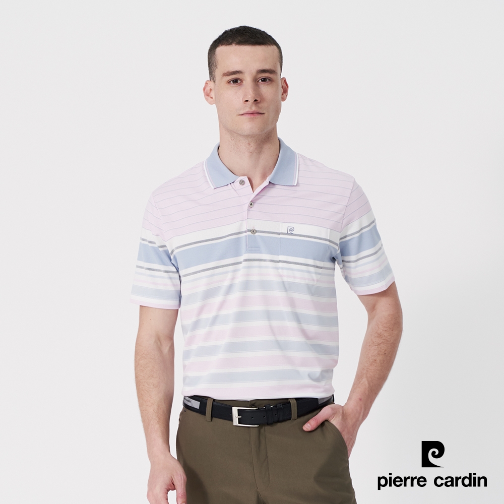 Pierre Cardin皮爾卡登 男裝 台灣製 機能吸濕排汗涼爽短袖POLO衫(多款任選) (N款)
