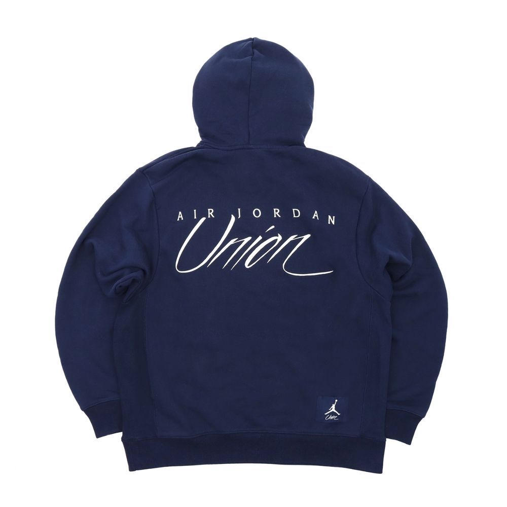 Nike 帽T Jordan x Union Hoodie 男款藍連帽上衣喬丹聯名DV7335-419