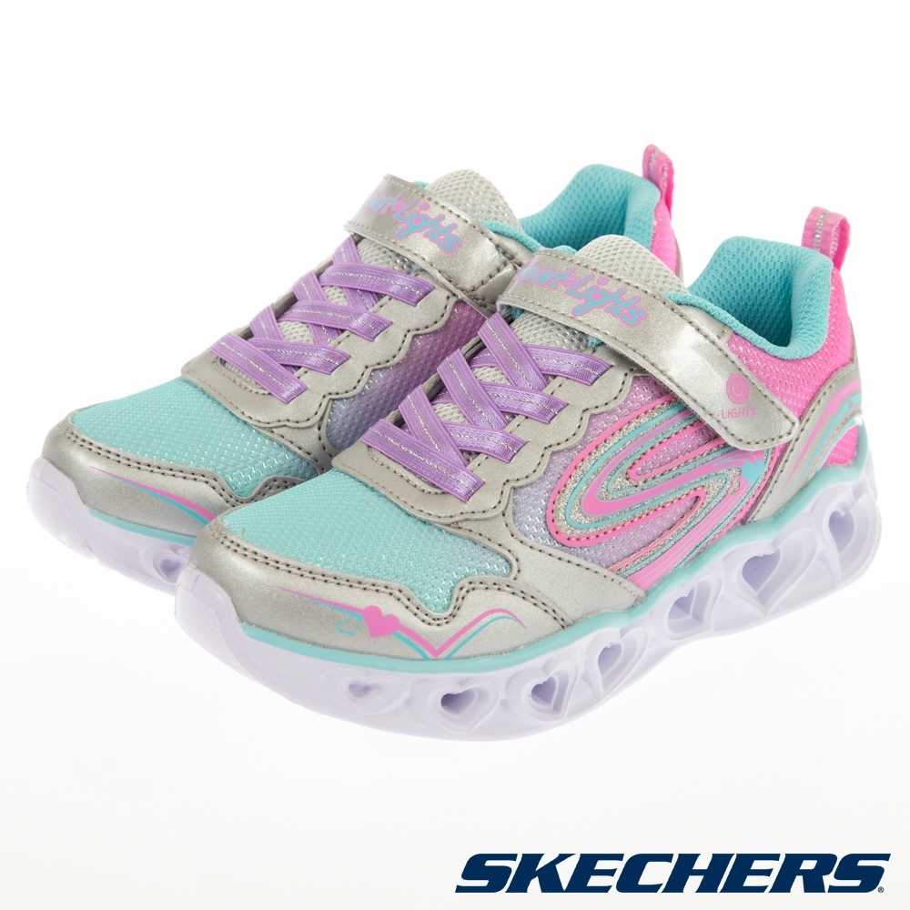 SKECHERS 女童系列 HEART LIGHTS 燈鞋 - 20294LSMLT