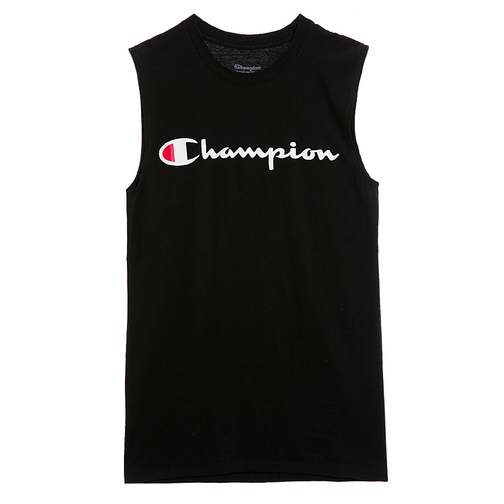 Champion 冠軍 美版印刷文字背心-黑色