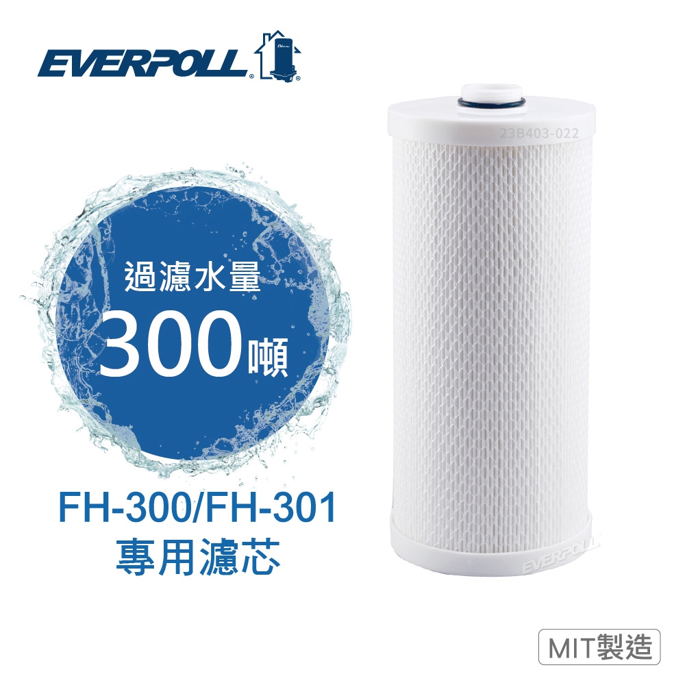 【EVERPOLL】全戶濾淨雙效濾芯FH-030(FH-300/301專用濾芯)