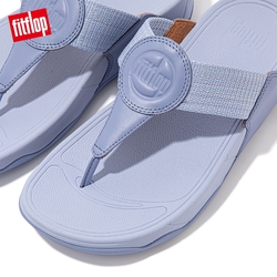 【FitFlop】WALKSTAR FINESTRIPE WEBBING TOE-POST SANDALS經典復刻LOGO夾腳涼鞋-女(薰衣草紫)