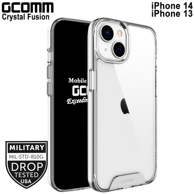 GCOMM iPhone 14 13 晶透軍規防摔殼 Crystal Fusion
