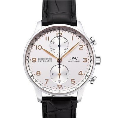 IWC 萬國錶 新葡萄牙計時腕錶(IW371604)x白面x41mm