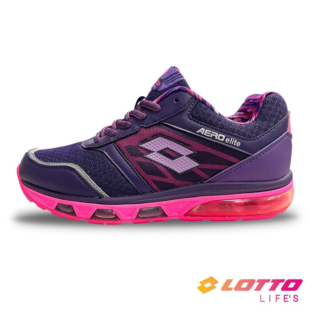【LOTTO 義大利】女 多孔氣墊慢跑鞋 (紫-LT6AWR3087)