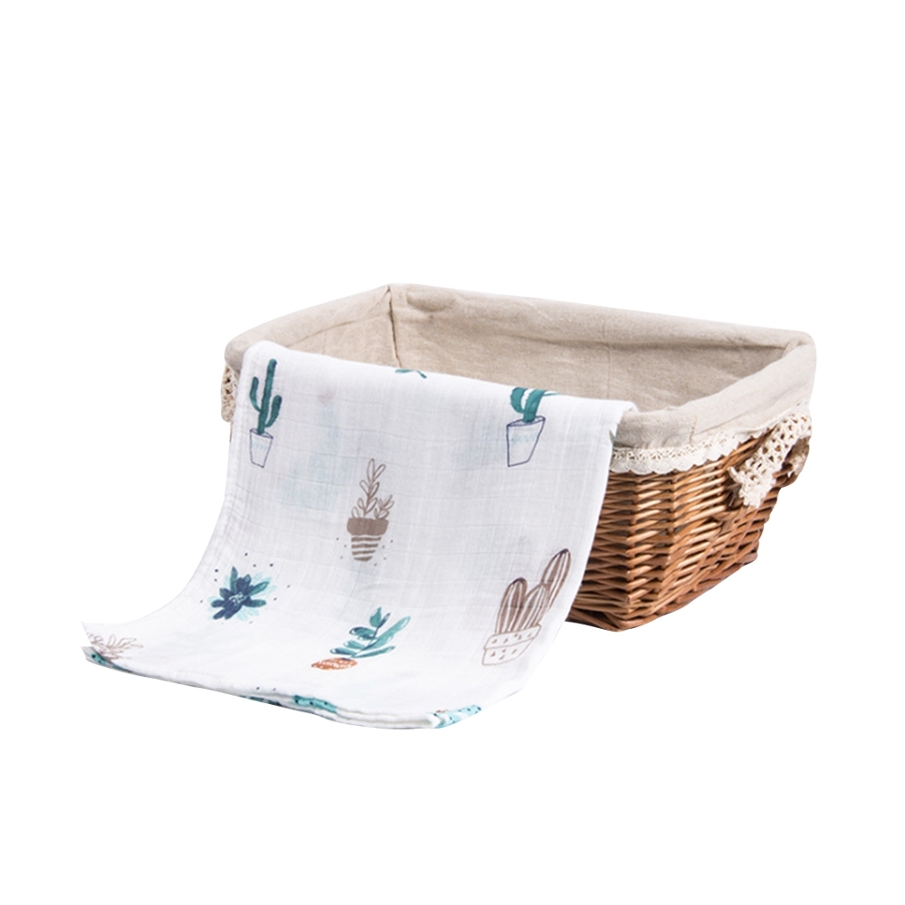 Muslin tree 嬰兒紗布包巾蓋被雙層手繪竹纖維浴巾