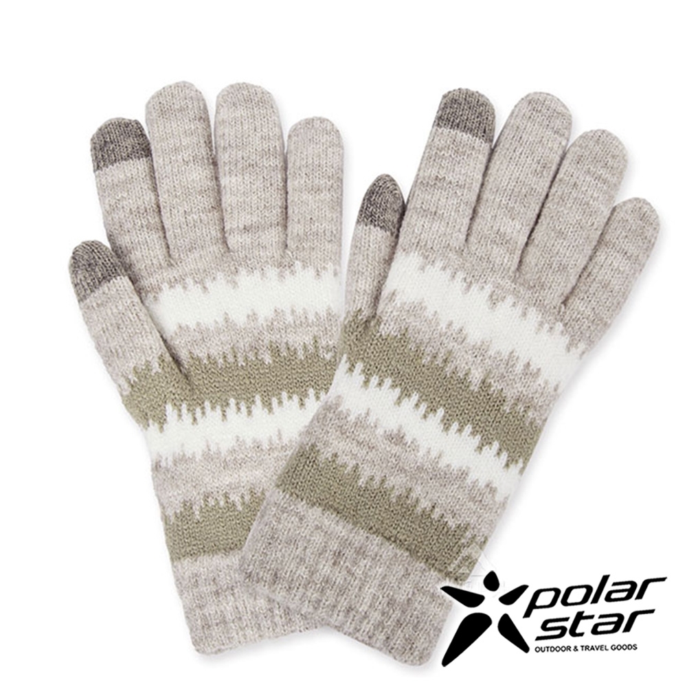 【PolarStar】女觸控保暖手套『卡其』P20604