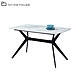 柏蒂家居-賈羅德工業風4.7尺白色岩板餐桌-140x80x76cm product thumbnail 1
