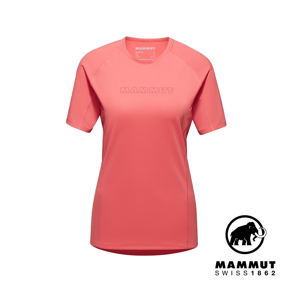 【Mammut 長毛象】Selun FL Logo T-Shirt W 機能LOGO短袖T恤 櫻花鮭粉 女款 #1017-05060